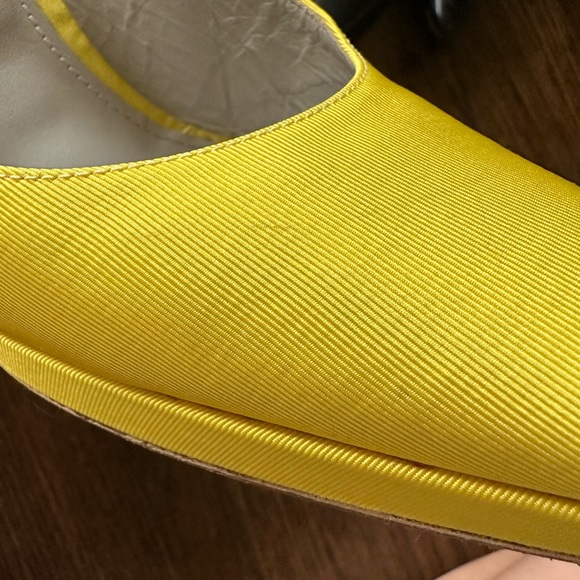 Yellow Jil Sander sling-back - Picture 6 of 6
